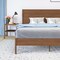Merrick Lane Somerset Solid Wood Platform Bed with Wooden Slats and Headboard, No Box Spring Needed